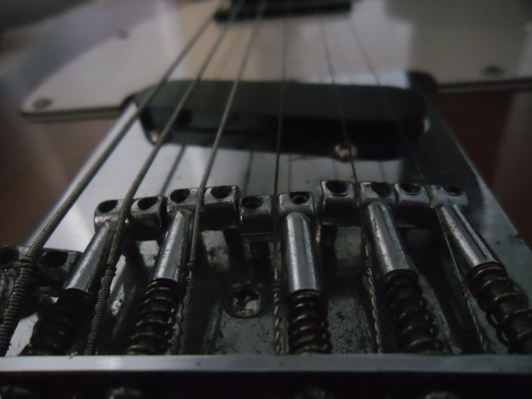 a close-up of a guitar