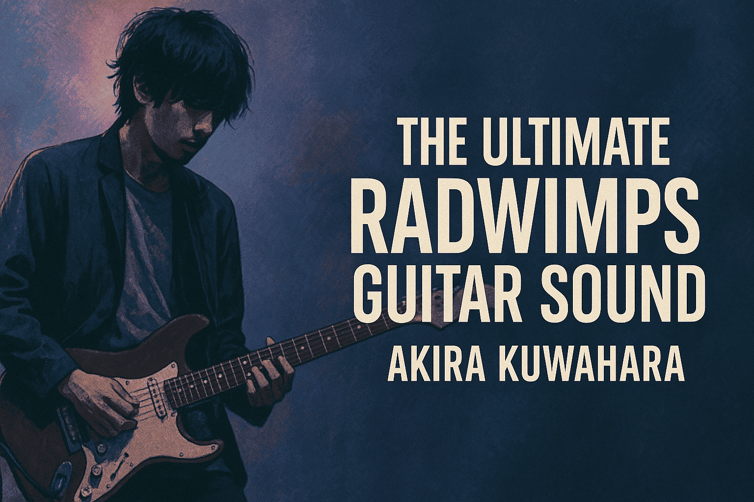 【Akira Kuwahara】How to Recreate the RADWIMPS Sound + Guitar Gear and Tone Settings [Effects & Amps]
