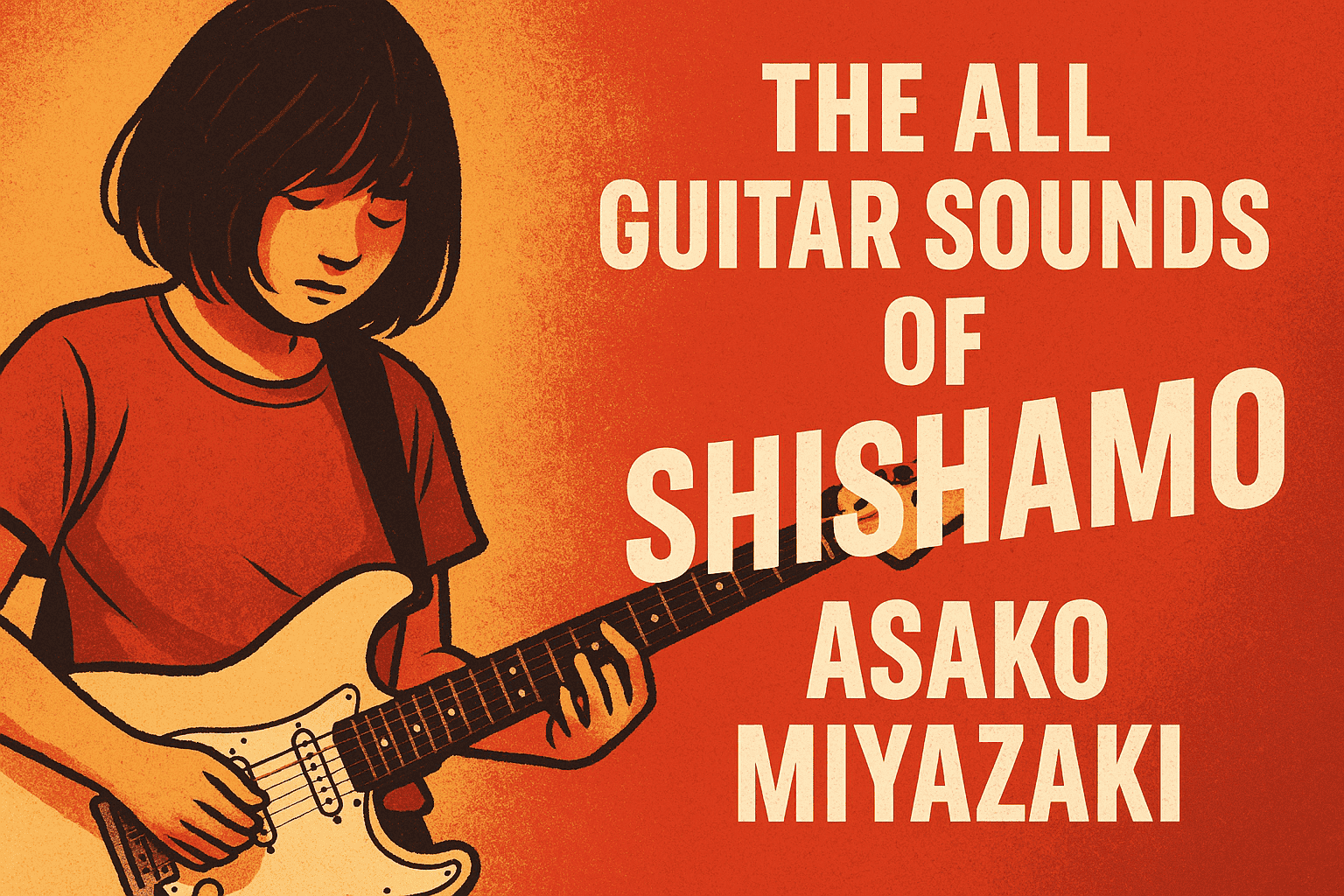 【Asako Miyazaki】How to Recreate the SHISHAMO Sound + Guitar Gear and Tone Settings【Effects & Amps】