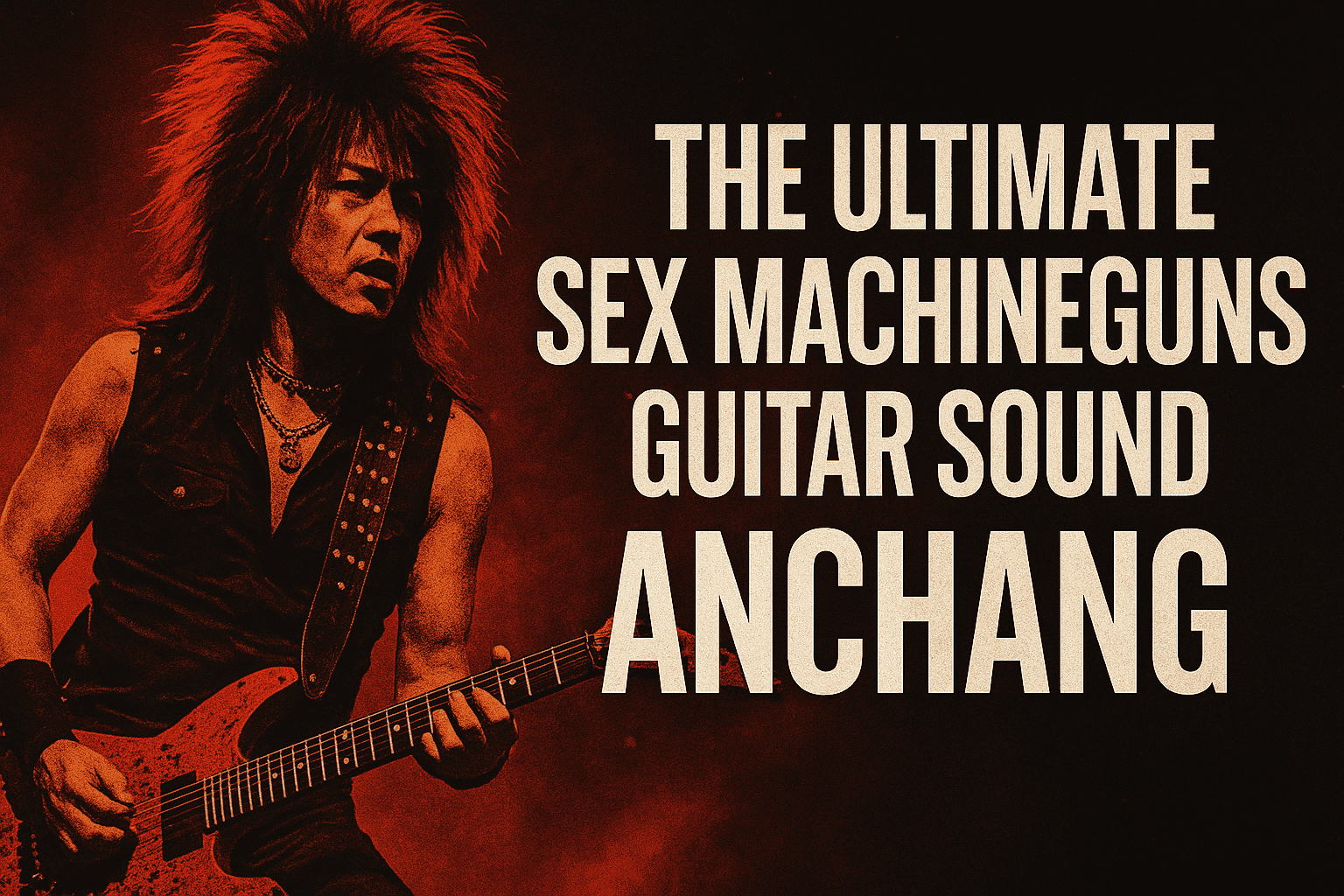 【ANCHANG (Hiroshi Ando)】How to Recreate the SEX MACHINEGUNS Sound + Guitar Gear and Tone Settings [Effects & Amps]