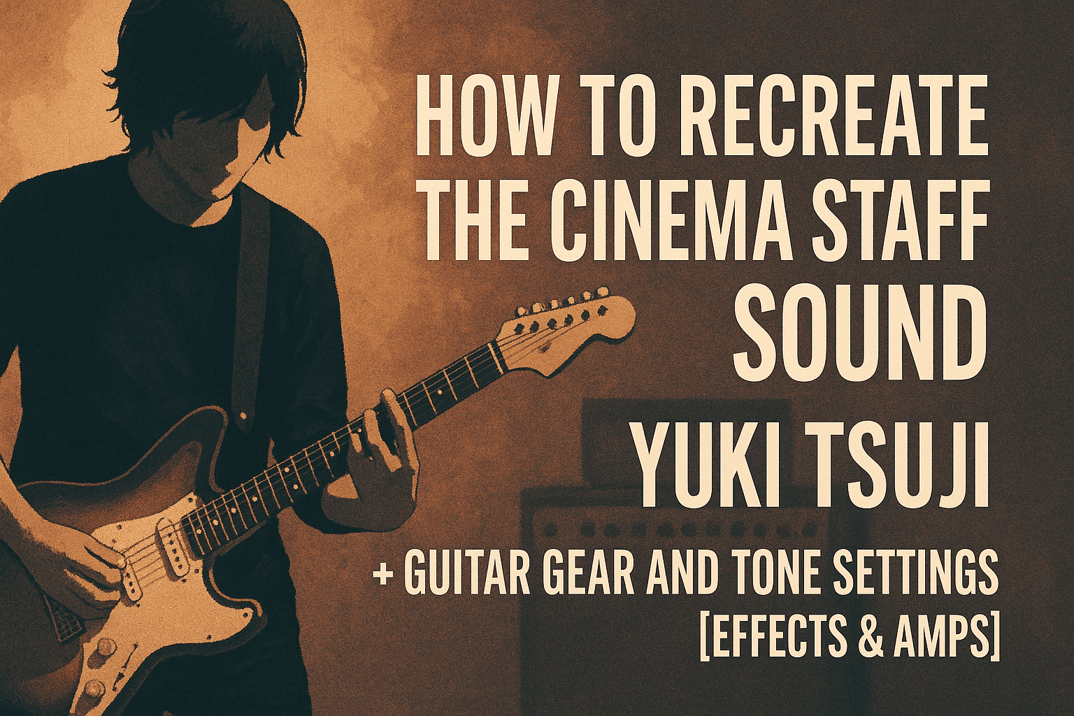 [Yuki Tsuji] – How to Recreate the cinema staff Sound + Guitar Gear and Tone Settings [Effects & Amps]
